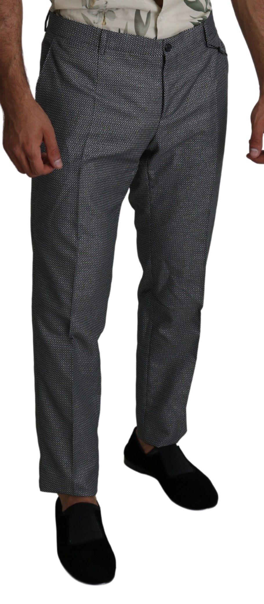 Dolce & Gabbana Gri Resmi Takım Pantolon Slim Fit Pantolon